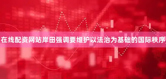 在线配资网站岸田强调要维护以法治为基础的国际秩序