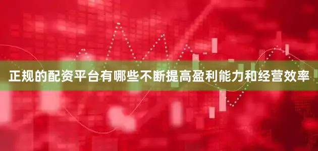 正规的配资平台有哪些不断提高盈利能力和经营效率